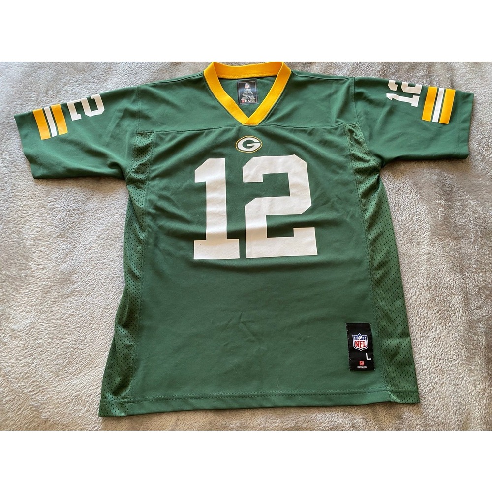 NFL Green Bay Packers 12 Rodgers Youth 14-16 Team Apparel Football s9